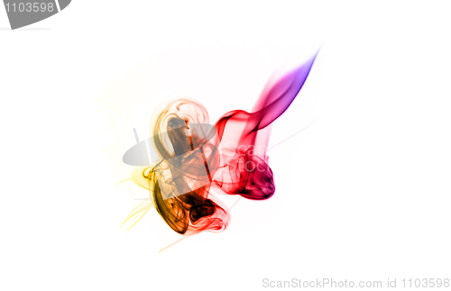 Image of Colored with gradient fume abstract