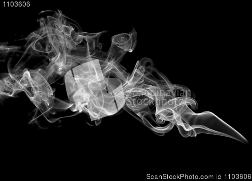 Image of Magic abstract smoke over black