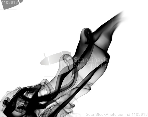 Image of Abstract black smoke pattern 