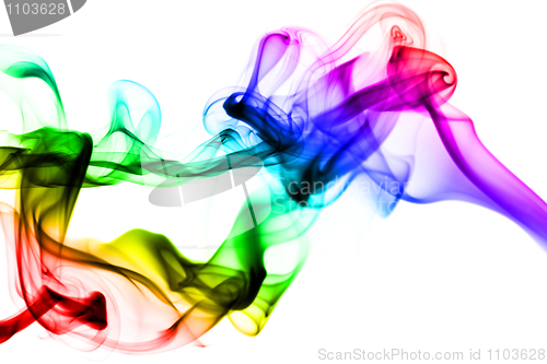 Image of Abstraction. Colorful smoke pattern