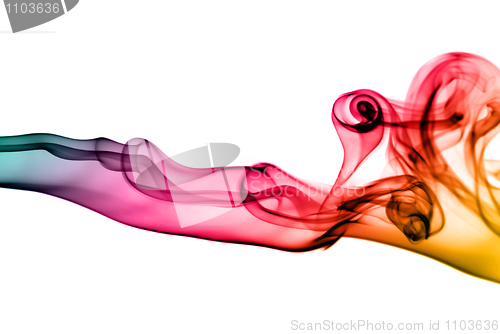 Image of Colored abstract fume shapes