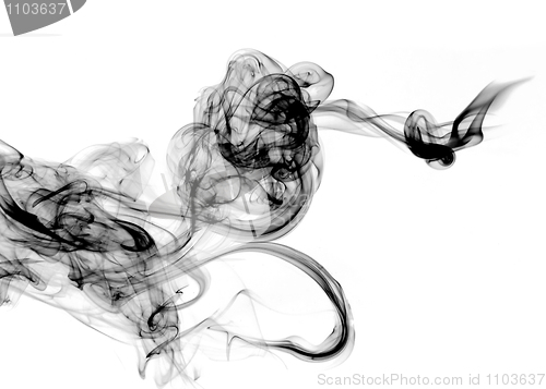 Image of Beautiful Smoke abstract over white