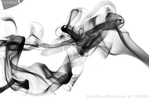 Image of Black smoke Abstract pattern 