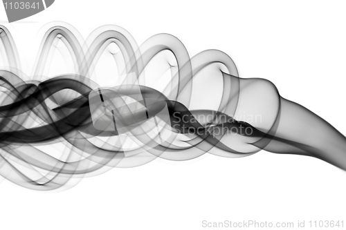 Image of Black Abstract fume waves