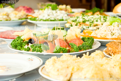 Image of Canape, Banquet in the restaurant