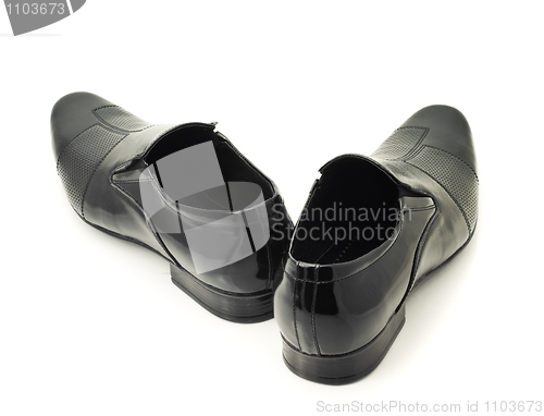 Image of Black Men's leather shoes