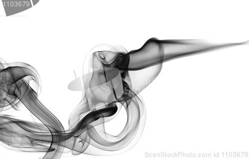 Image of Black and grey Abstract fume shapes