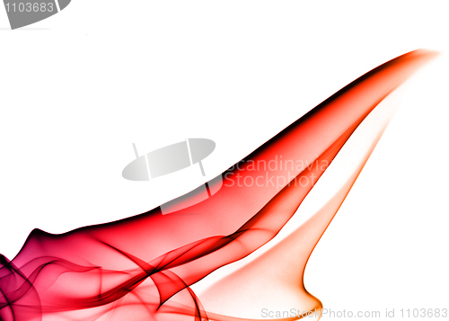 Image of Colorful Fume Abstract over white