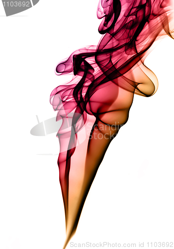 Image of Colorful abstract fume curves and waves 