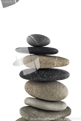 Image of Close-up of Balanced stone stack