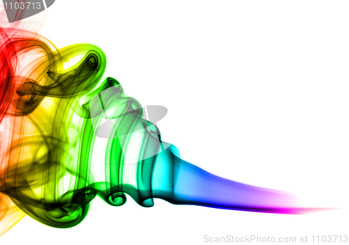 Image of Colored fume abstract shapes