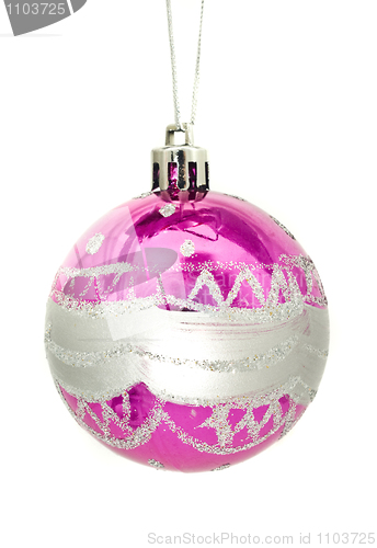 Image of Christmas single pink decoration ball 
