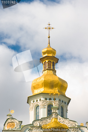 Image of Kiev-Pecherskaya Laura. Church with Golden dome