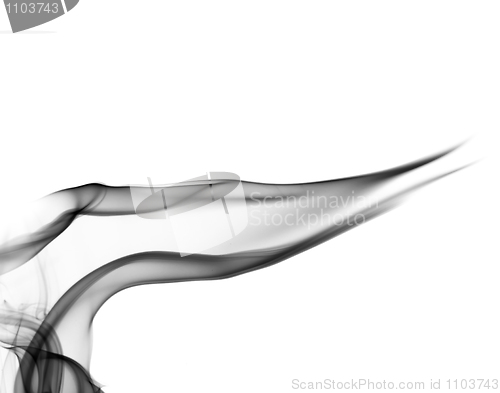 Image of Abstract puff of black smoke