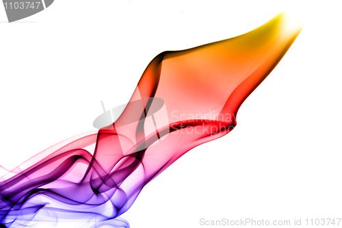 Image of Bright colorful fume abstract shapes 