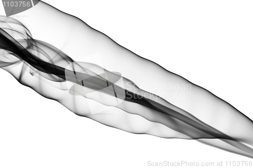 Image of Abstract black fume waves