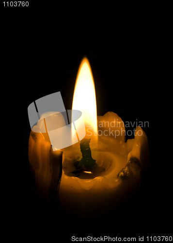Image of Closeup of beautiful candle light