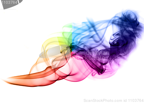 Image of Gradient colored smoke abstract