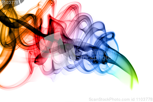 Image of Colored Abstract puff of smoke