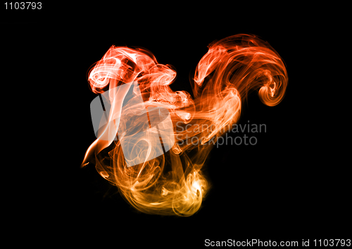 Image of Colored Flame Magic fume abstract