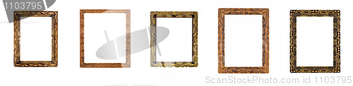 Image of Collage of beautiful wooden carved Frames