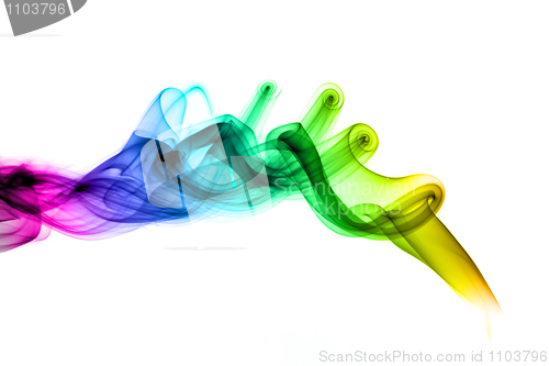 Image of Magic Abstract colored smoke pattern