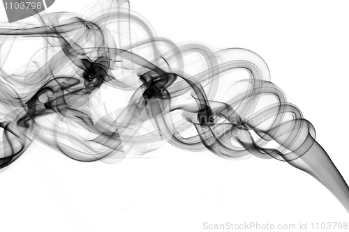 Image of Magic Abstract fume shapes on white
