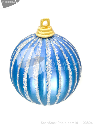 Image of Christmas - blue  decoration ball