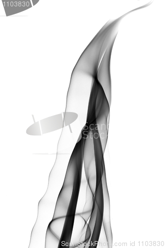 Image of Abstract fume swirl on white