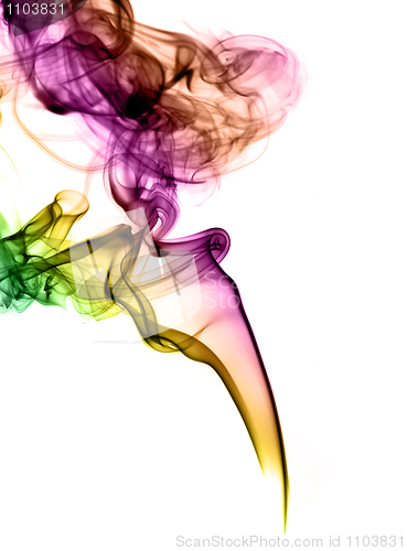 Image of Gradient colored fume abstract
