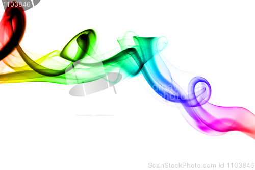 Image of Colorful fume abstract swirl 