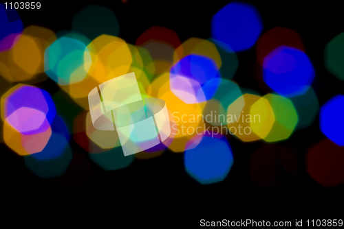 Image of Blurred holiday lights