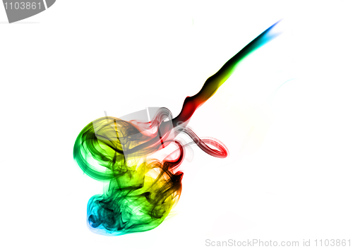 Image of Colorful Magic abstract fume curves 