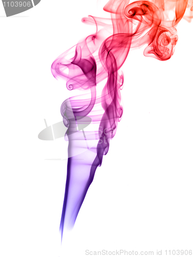 Image of Colorful smoke abstract shapes 