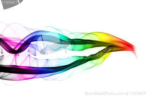 Image of Bright colorful fume pattern