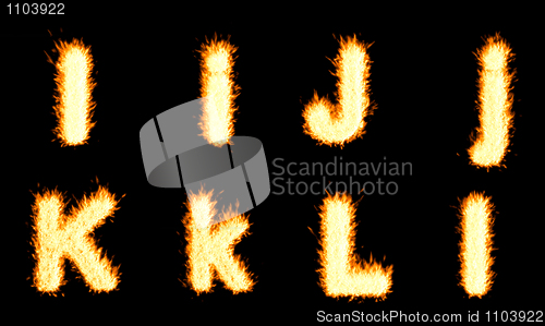 Image of Burning I, J, K, L character