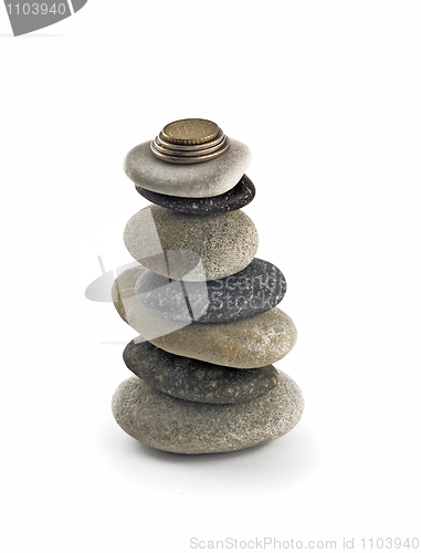 Image of Stability and welfare - stack or tower with coins