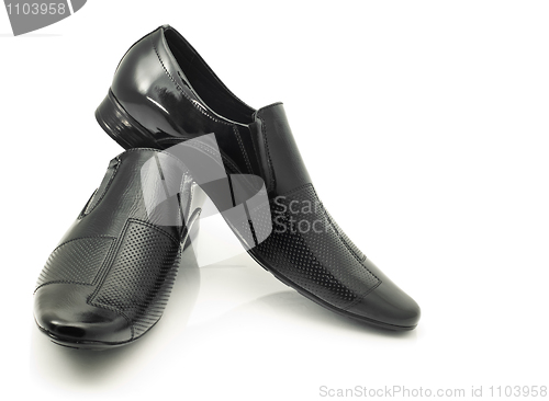 Image of Pair of Men's patent-leather shoes