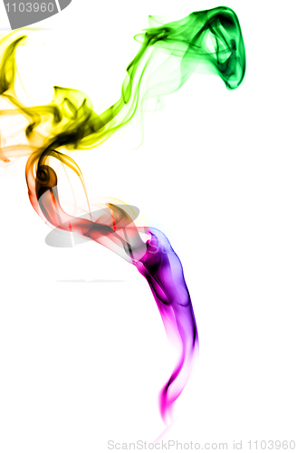 Image of Gradient colored fume abstract 