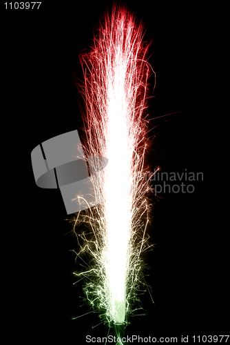 Image of Bright Gradient colored birthday fireworks