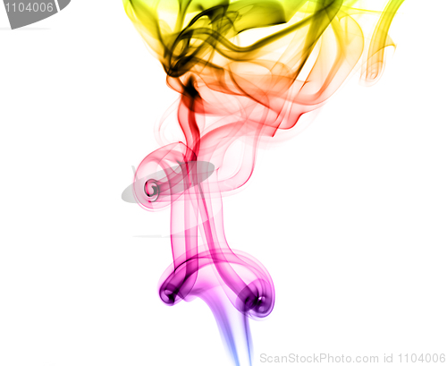 Image of Magic colorful fume abstract shapes 