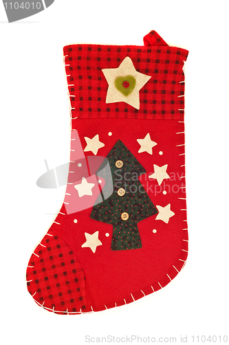 Image of Christmas is coming - Red stocking for gifts