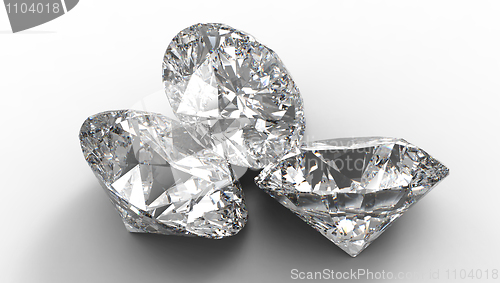 Image of Group of Three large diamonds