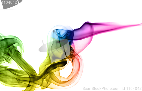 Image of Bright colored smoke abstract 