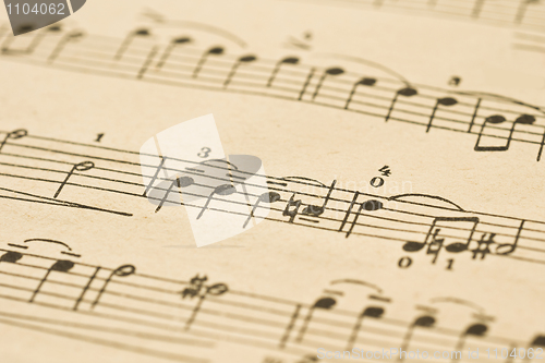 Image of Classical Music - notes on the sheet