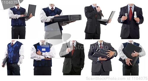 Image of Collage of business-related people 