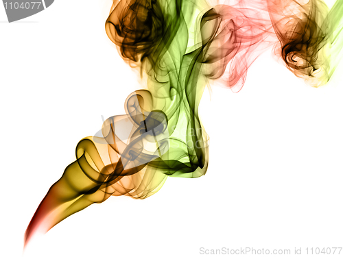 Image of Inverted colored fume on white 