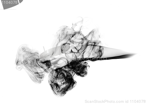 Image of Abstract Smoke Shape over white