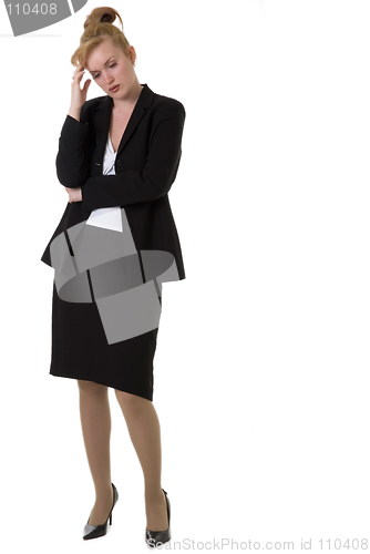 Image of Worried business woman