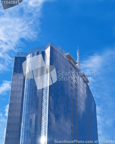 Image of Glass and steel - Beautiful Futuristic skyscraper